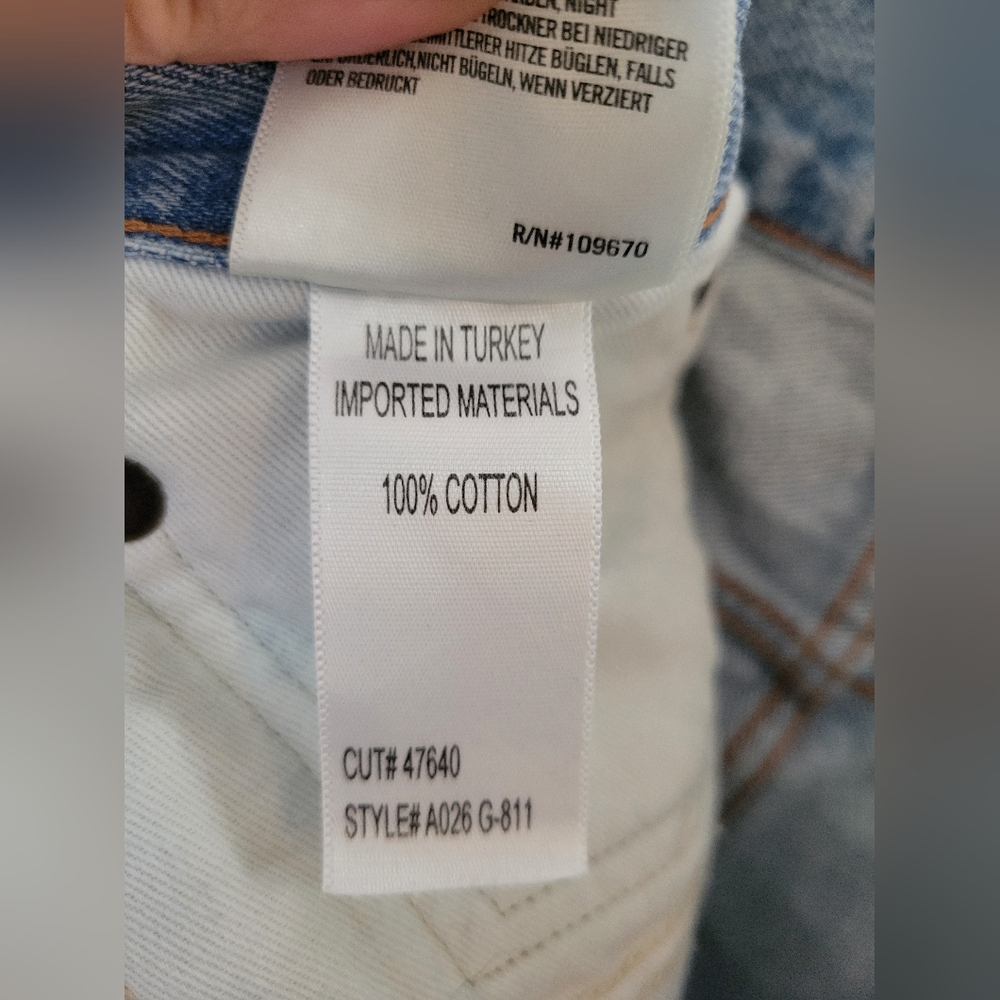 AGOLDE Parker Vintage Cut Off Shorts Swapmeet Distressed Button Fly Size 29 - Picture 6 of 11